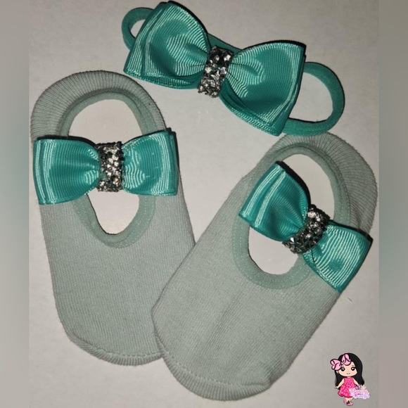 Accesorio para cabellos de niñas con calcetines - Picture 6 of 7